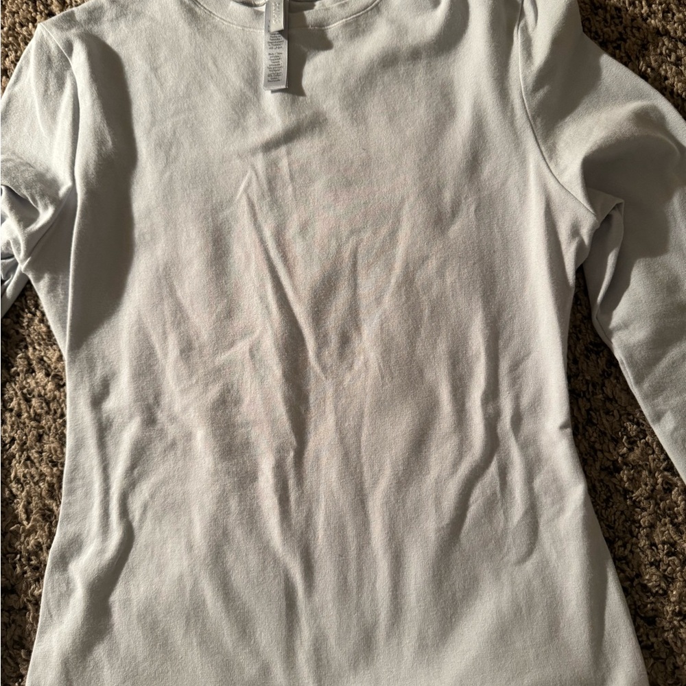 Skims cotton jersey long sleeves T-shirt - Picture 2 of 4